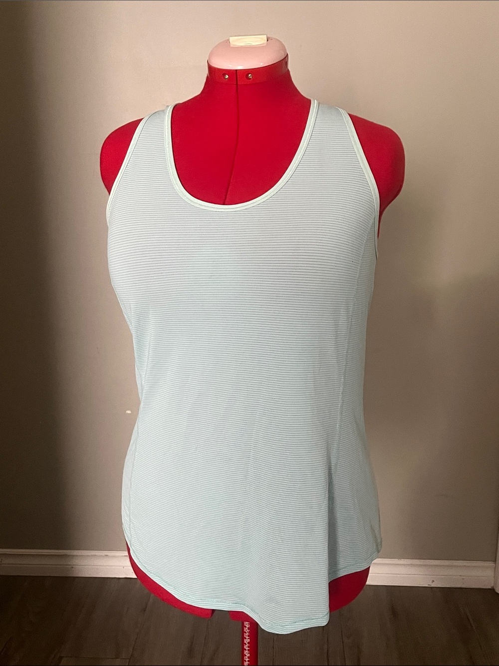 lululemon athletica Pale Blue Ribbed Racerback Tank